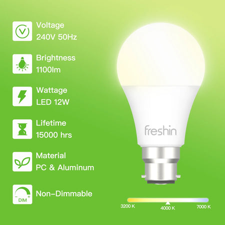 B22 LED bulb Features