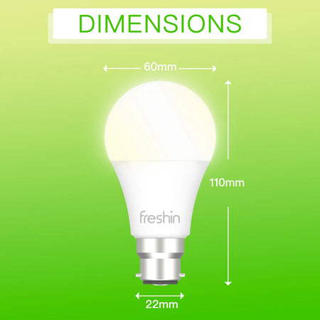 B22 LED bulb size