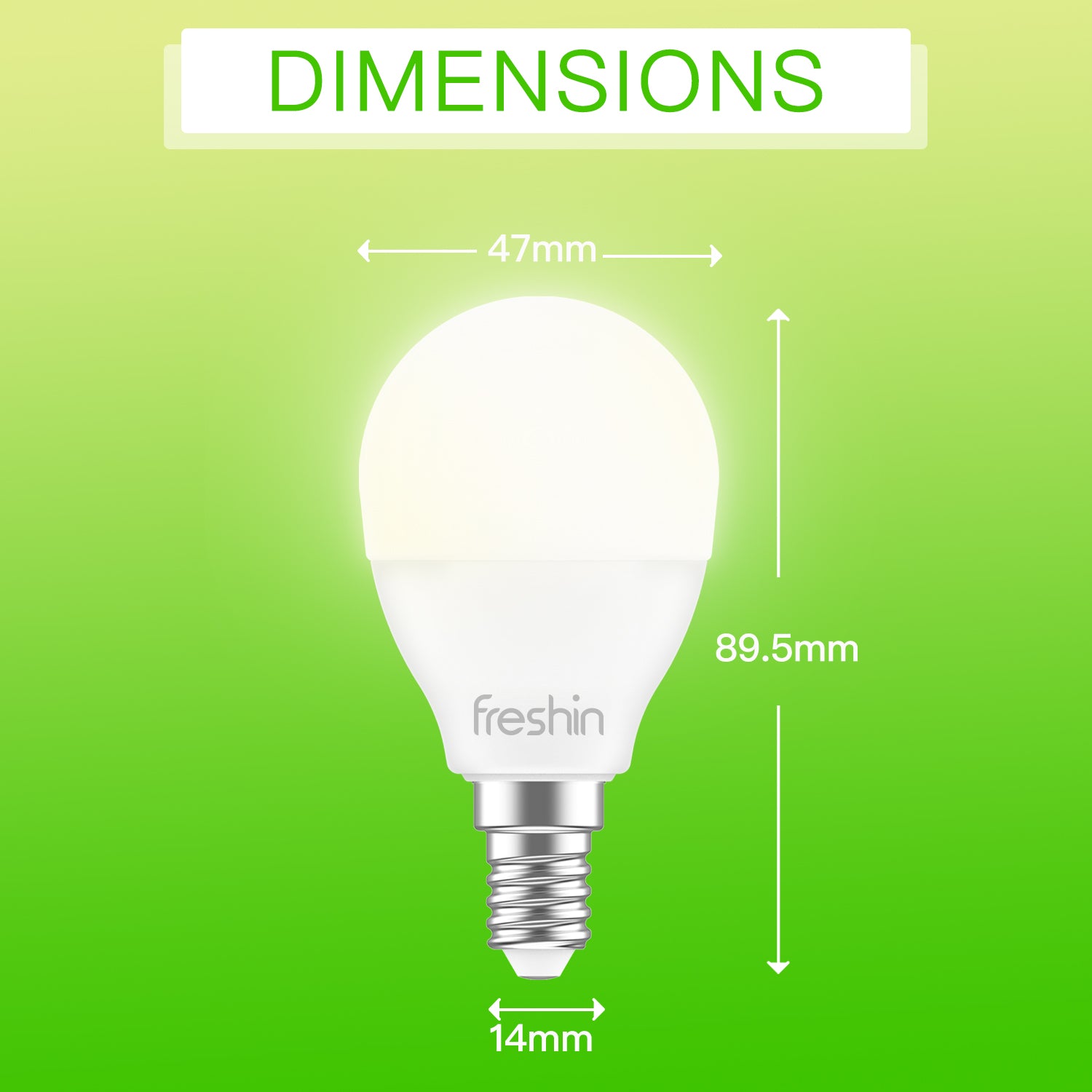 E14 bulb dimensions