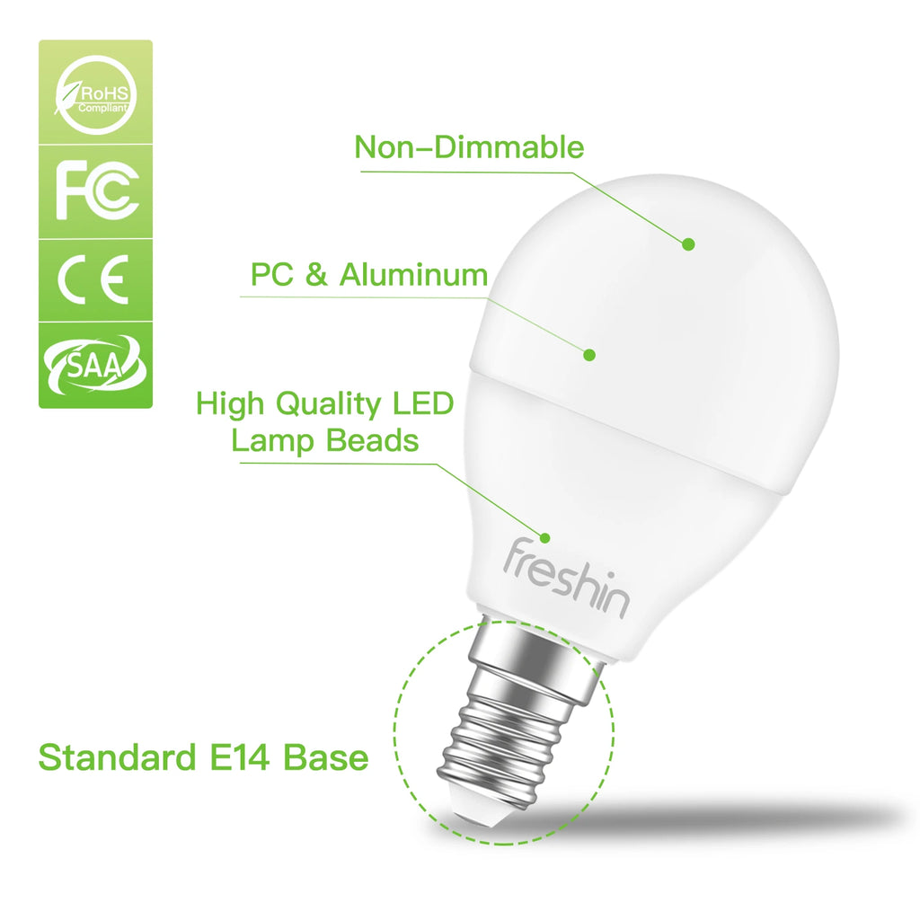 E14 Globe 7W Light Bulb