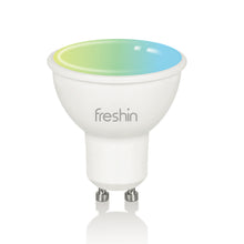 Load image into Gallery viewer, FRESHIN Smart Spotlight GU10 RGBCW Music Sync Dimmable , Compatible with Alexa, Google Home

