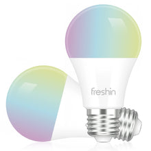 Load image into Gallery viewer, FRESHIN Smart Bulb E27 A60 RGBCW Music SyncDimmable Light , Compatible with Alexa, Google Home

