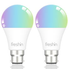 Load image into Gallery viewer, FRESHIN Smart Bulb B22 A60 RGBCW Music Sync Dimmable Light , Compatible with Alexa, Google Home
