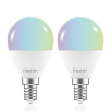 Load image into Gallery viewer, FRESHIN Smart Bulb E14 RGBCW Music Sync Dimmable Light , Compatible with Alexa, Google Home (Globe)
