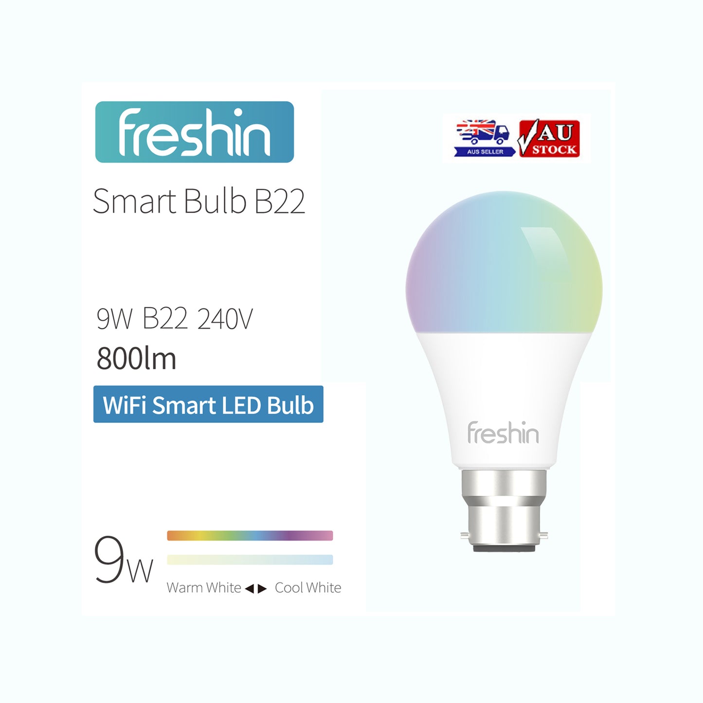 Smart Bulb B22/A60 RGBCW, 9W