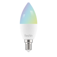 Load image into Gallery viewer, FRESHIN Smart Bulb E14 RGBCW Music Sync Dimmable Light , Compatible with Alexa, Google Home (Candle)
